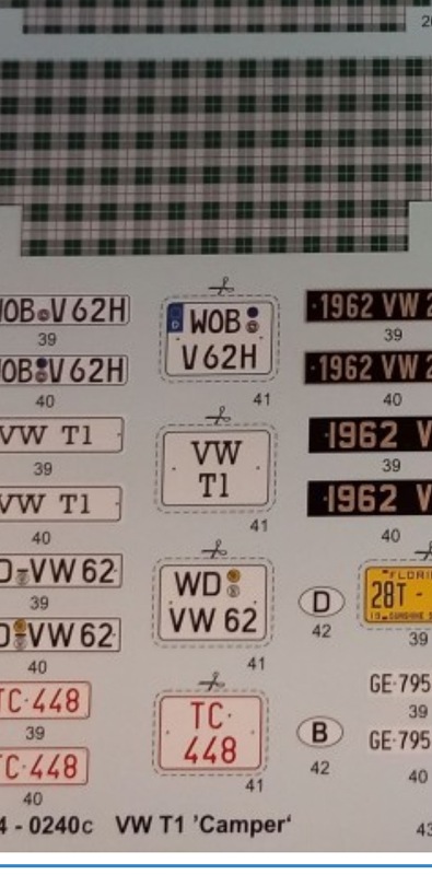 Decalbogen T1 Camper