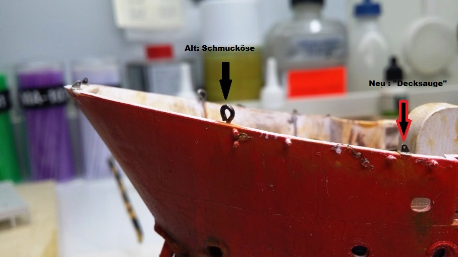 Öse und Decksauge,ein Vergleich