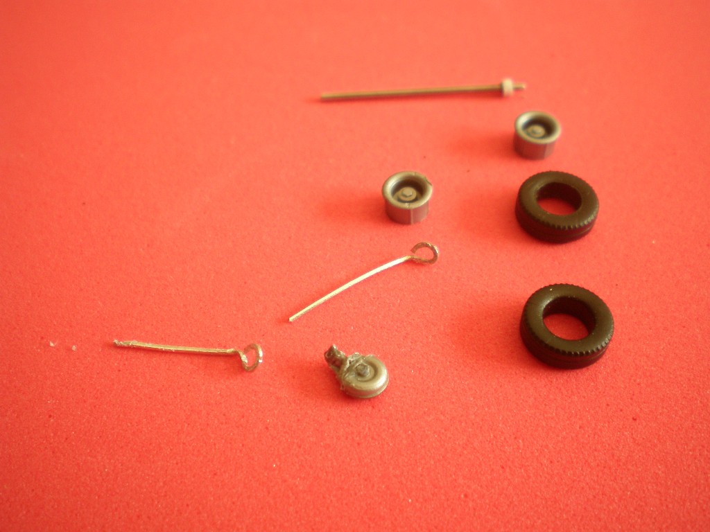 Vollständige Radaufhängung.Räder Felgen,Achs Achshalterung Kurzversion.. Metall