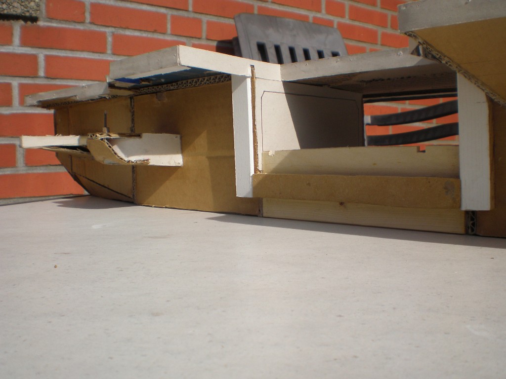 fahrstuhlschacht  im hinterer Teil