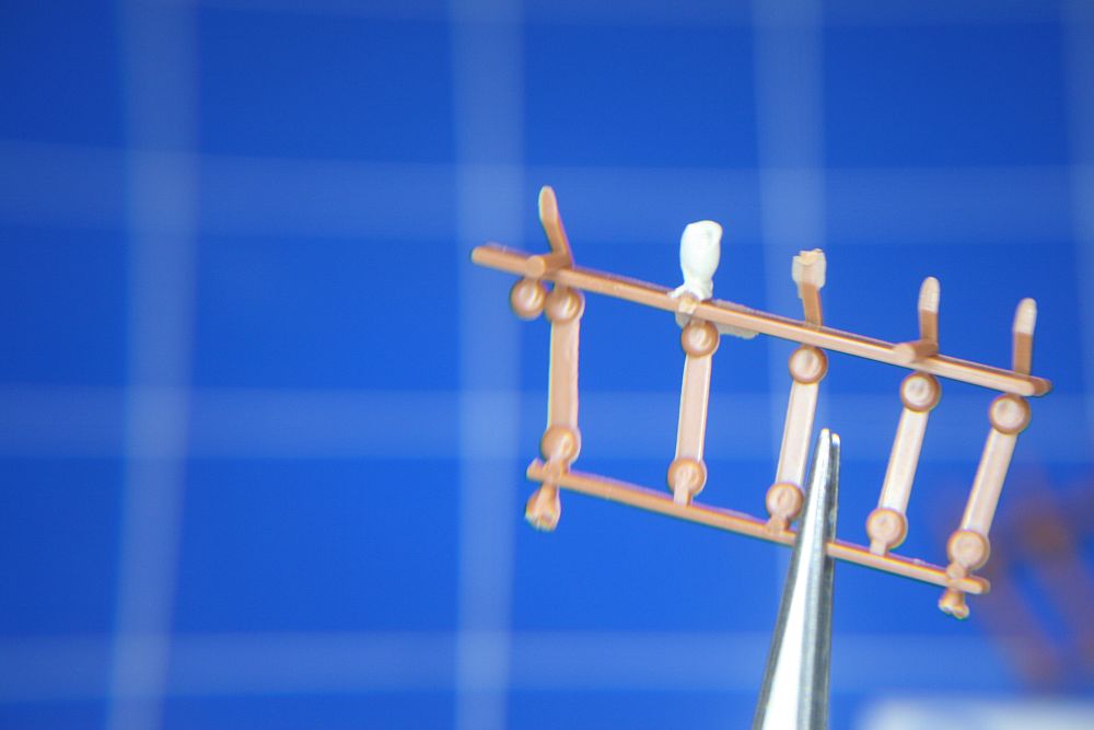 Nach dem Trocknen dann reichlich aufgefüllt.