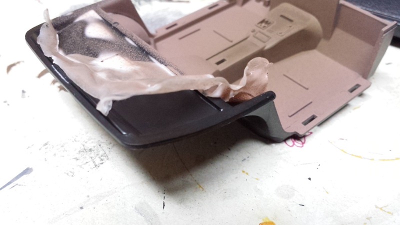 "Abkleben" mit Weißleim 1