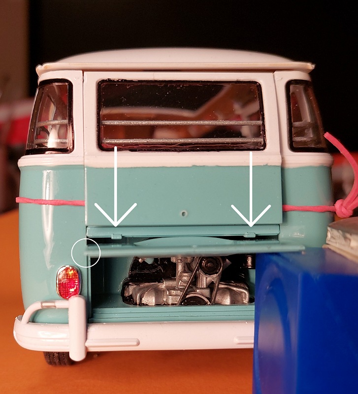 Motorklappe Scharniere