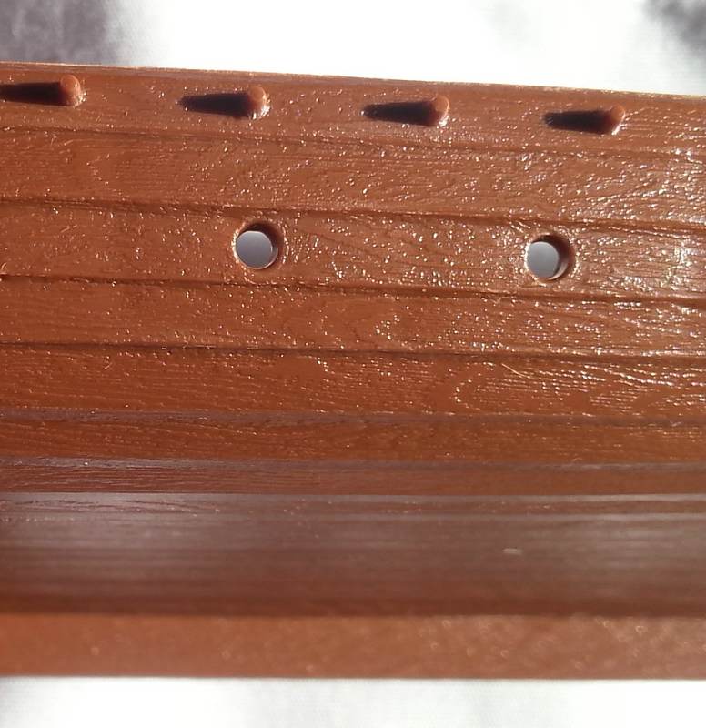 Detailansicht des Rumpfes..... man beachte die schöne Holzstruktur.