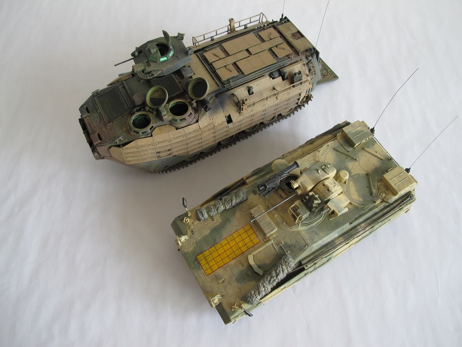 Ein Größenvergleich mit einem Marder von Revell