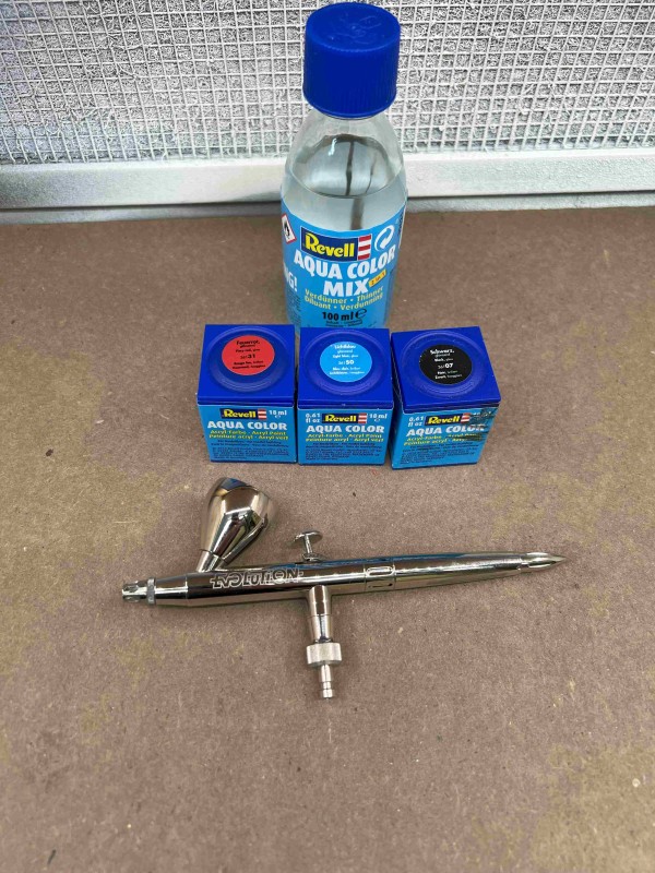 Farbe, Verdünner, Arbeitsgerät