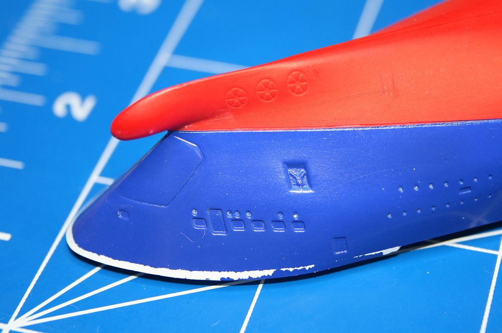 Das Weiß hielt nicht auf dem Untergrund.