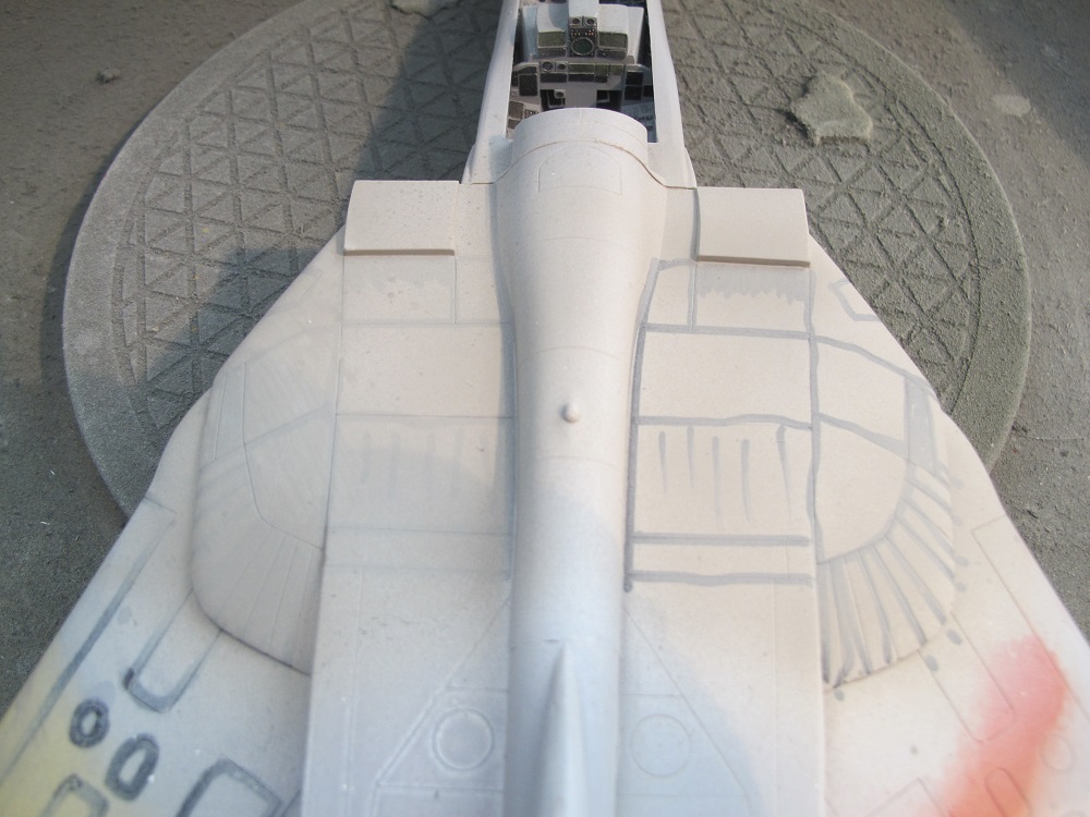 Nach dem ersten Farbauftrag