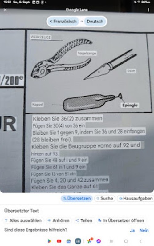 Werkzeugvorschlag "Anno 1977"