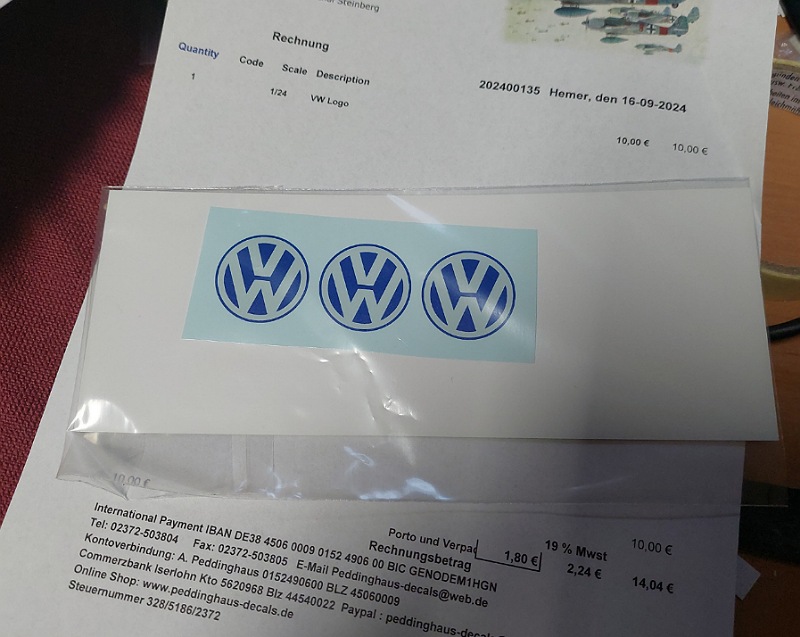 gekaufte Decals