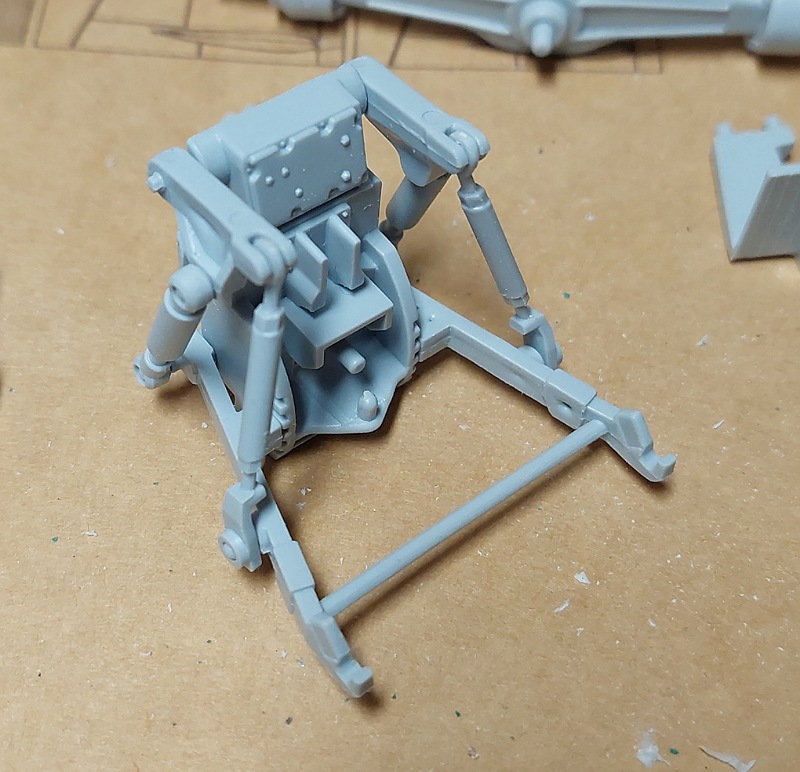 Ackerschiene betätigbar