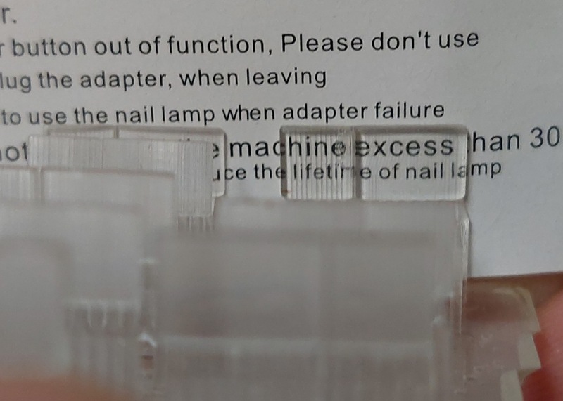 D letzte Reihe Klarlack