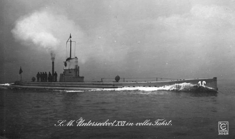 Quelle: https://de.m.wikipedia.org/wiki/U_16_(U-Boot,_1911)#/media/Datei%3AU_16._Feldpostkarte_von_Georg_Cording%2C_Nordseekriegsschauplatz_vom_1._Juni_1915_an_Mariechen_Westerholt%2C_Osternburg_im_Gro%C3%9Fherzogtum_Oldenburg.jpg