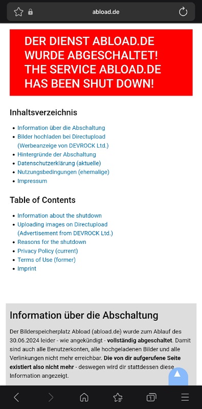 Fehlermeldung mit Hinweis