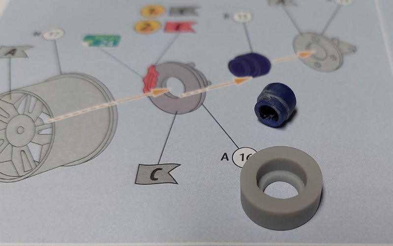 Anstelle der fehlende Bremsscheiben gibt's Trommeln