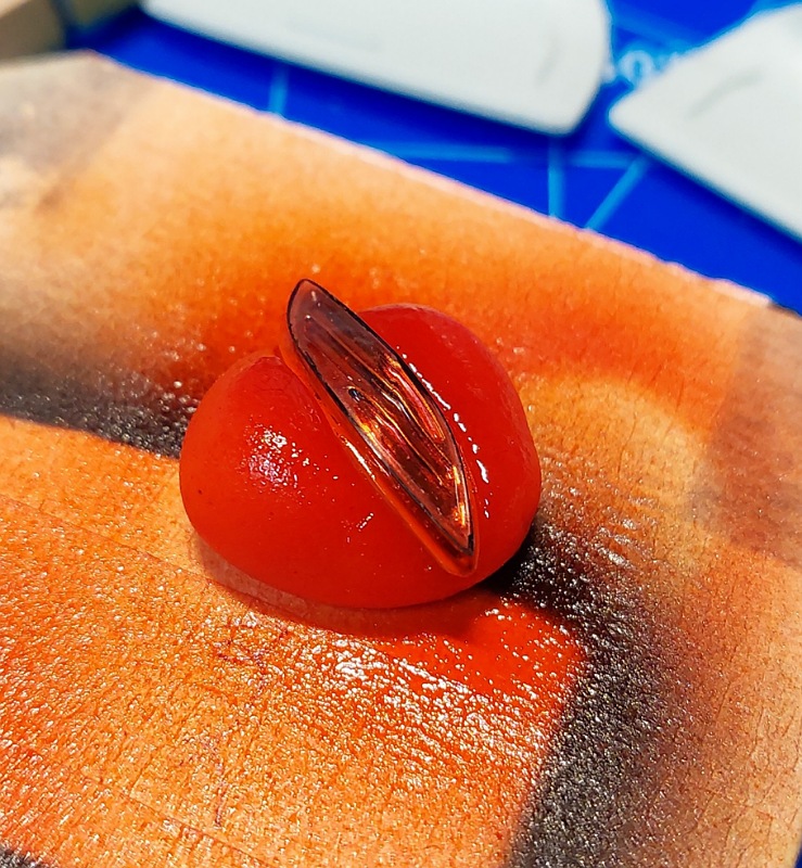 Scheibe auf Rückleuchte aufgelegt, Versuch