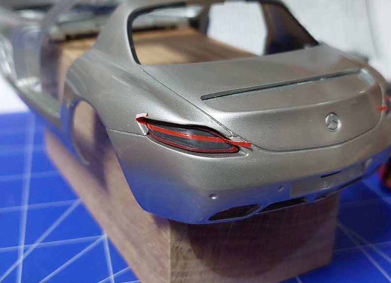 Reflektorband aus Decalstreifen links